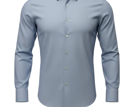 BOSS Light Blue Finest Italian Fabric Dress Shirt