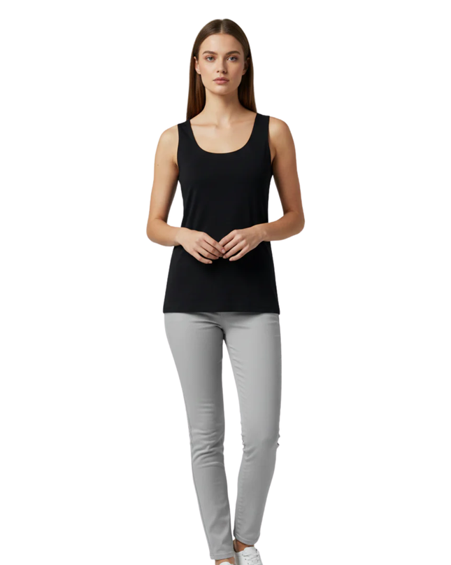 ZARA W/B Collection Black Tank Top