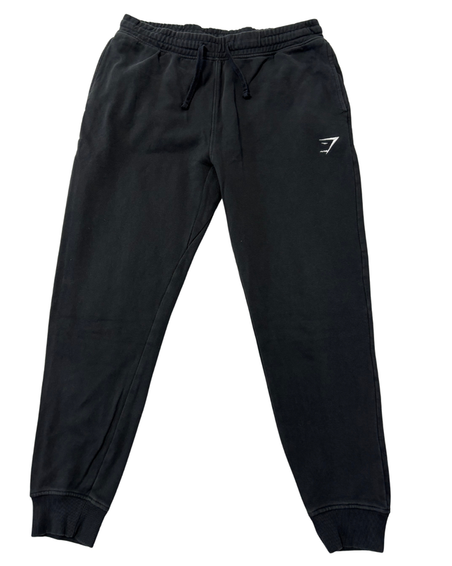 Gymshark Black Men's Slim-Fit Cotton Joggers