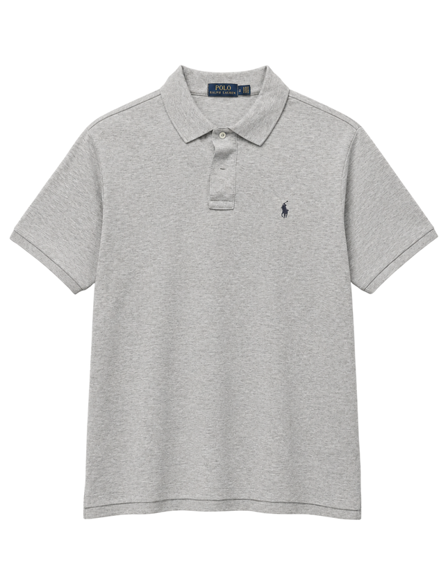 Polo Ralph Lauren Grey Short Sleeve Cotton Polo Shirt