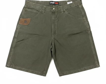 Wrangler RIGGS Workwear Olive Green Ripstop Carpenter Shorts