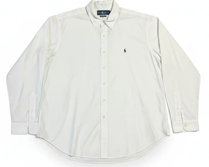 Ralph Lauren White Polo Player Classic Fit Shirt