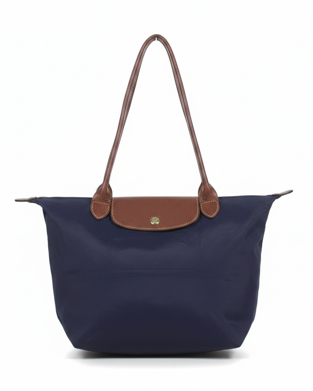 Longchamp Navy Le Pliage Large Nylon Shoulder Bag