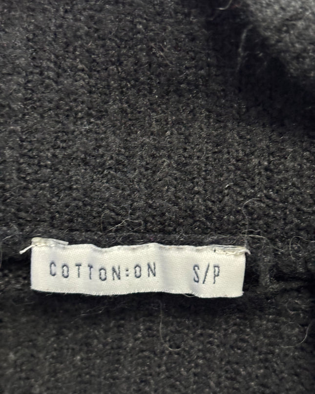 Cotton:On Black Mock Neck Seam Detail Sweater