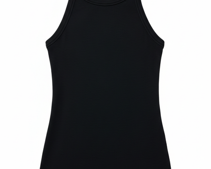 Auguste Black Ribbed Racerback Tank Top