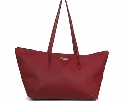 Lacoste Red L.12.12 Concept Zip Tote Bag
