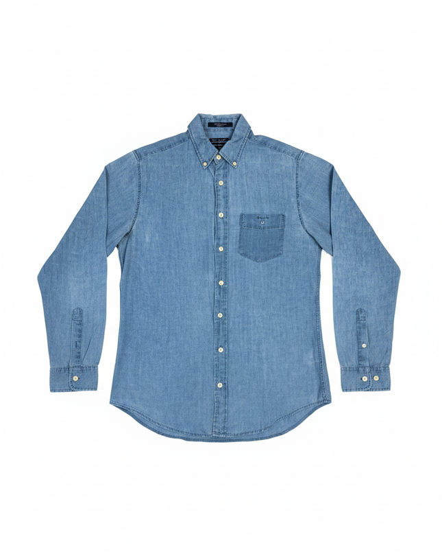 Gant Blue Indigo Linen Button-Down Shirt
