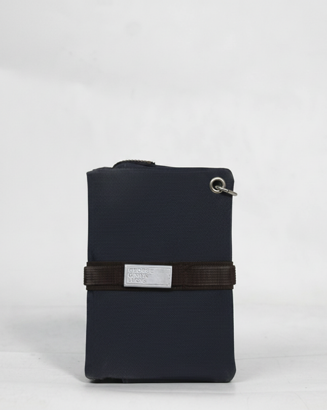 GEORGE GINA & LUCY Navy Utility Canvas Wallet
