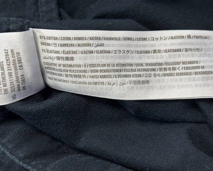 Hollister Navy Blue Muscle Fit Epic Flex Stretch Shirt