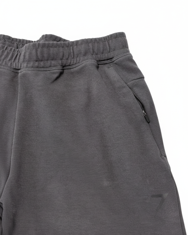 Gymshark Tapered Knee Charcoal Grey Panel Joggers