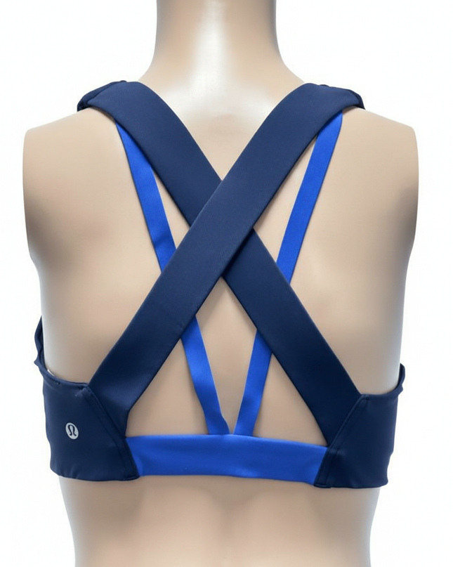 Lululemon Colorblock Criss-Cross Back Performance Sports Top