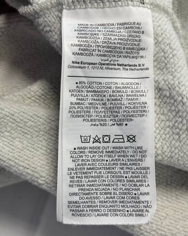 Nike Grey Graphic Print Crewneck Sweatshirt