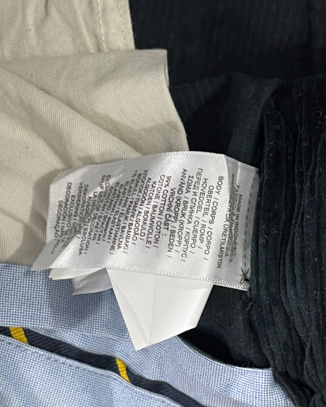 Polo Ralph Lauren Black Stretch Classic Fit Corduroy Pants