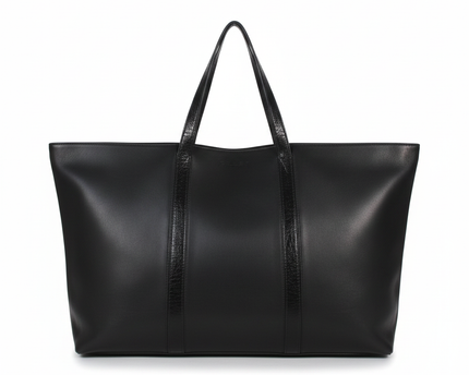 Coach Black Leather Tote Bag
