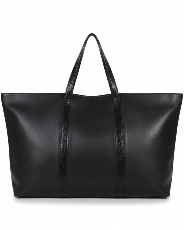 Coach Black Leather Tote Bag