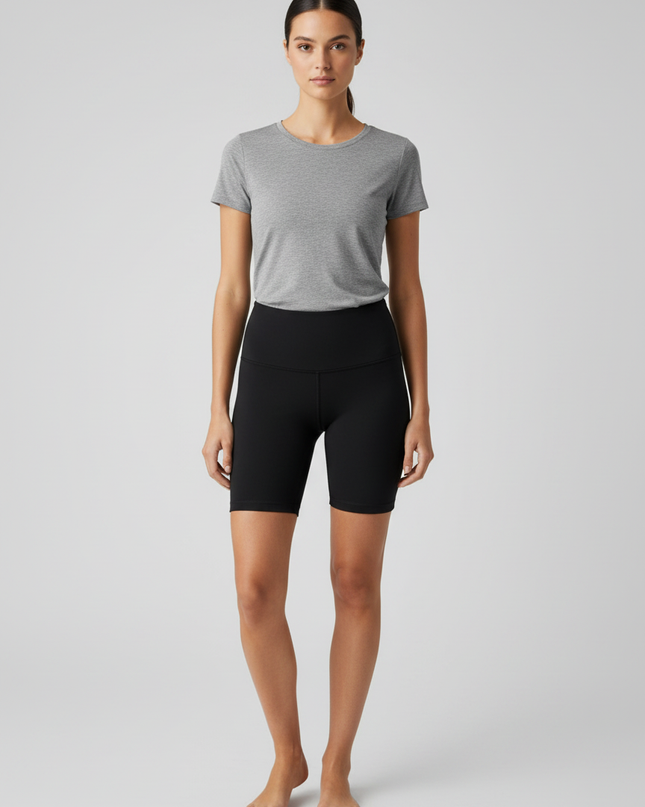 Lululemon Black Align High-Rise Biker Shorts