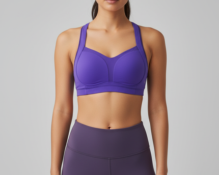 Lululemon Purple High Support Molded Cup Sports Bra