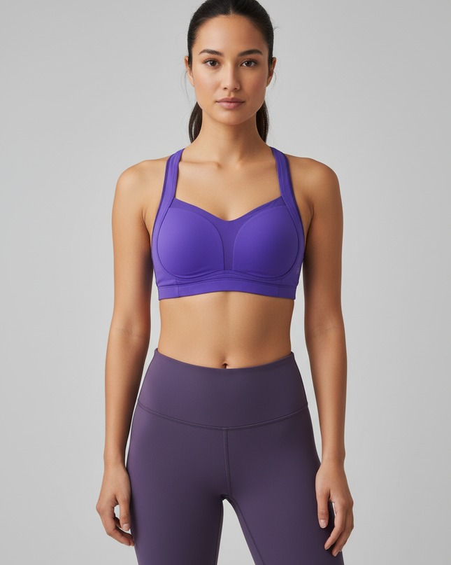 Lululemon Purple High Support Molded Cup Sports Bra