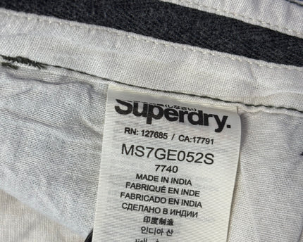 Superdry Blue Checkered Grid Pattern Shorts