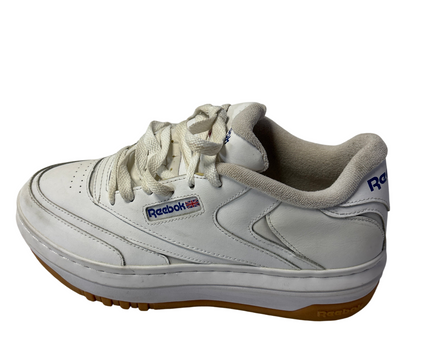 Reebok White Platform Gum Sole Sneakers