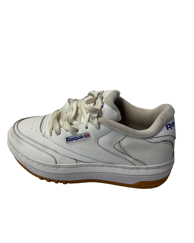 Reebok White Platform Gum Sole Sneakers