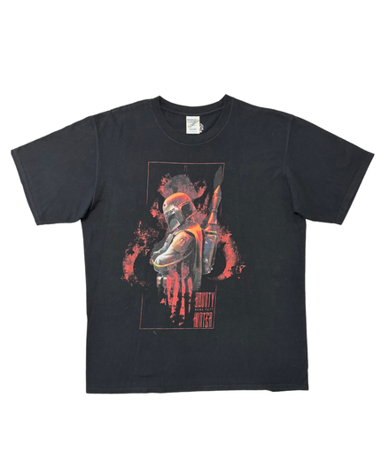 Star Wars Boba Fett Bounty Hunter Black Graphic T-Shirt - L