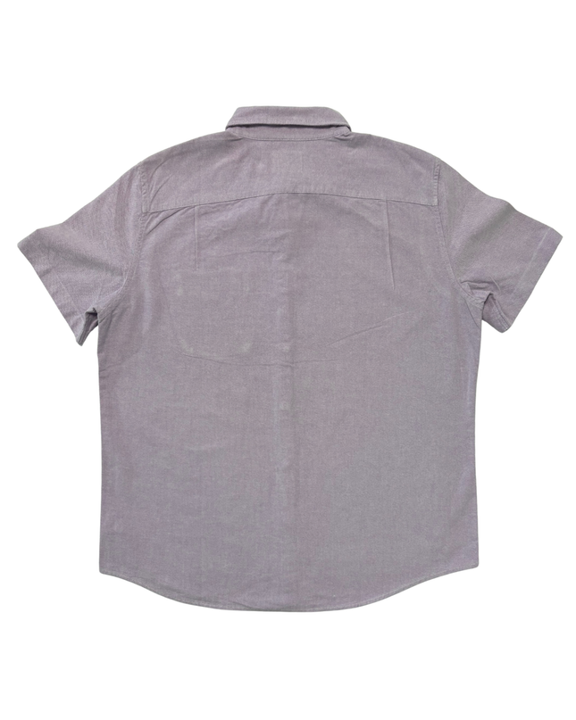 American Eagle Classic Fit Light Purple Short-Sleeve Oxford Shirt - L