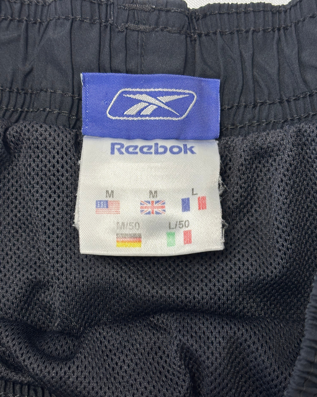 Reebok Classic Black Nylon Athletic Training Shorts - S