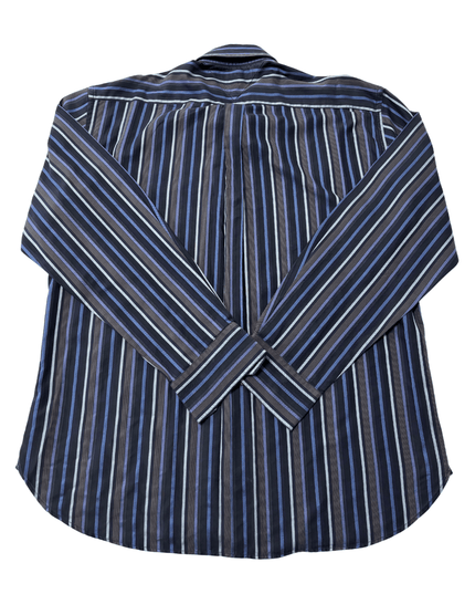 Tommy Hilfiger Multicolor Striped Navy Blue Shirt