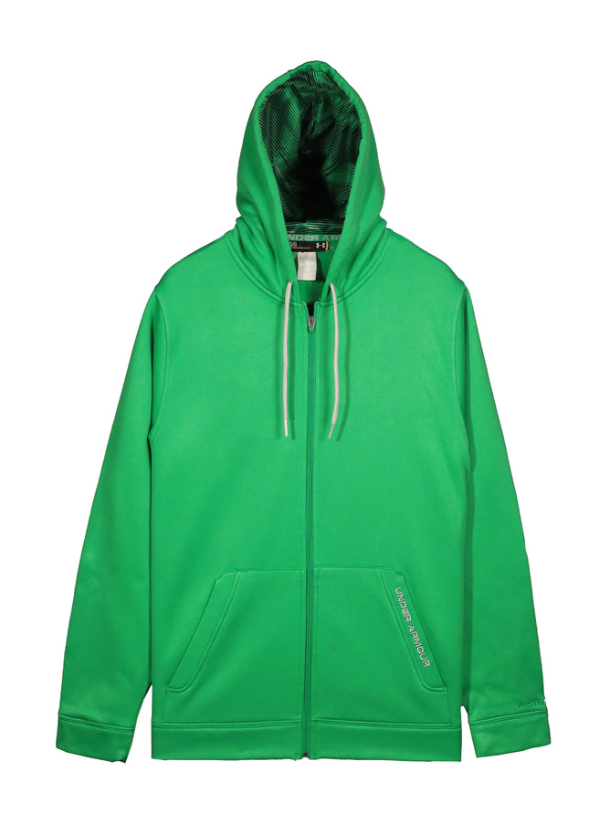 Under armour Storm Full Zip Big Logo Green Hoodie