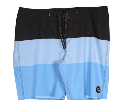 Quiksilver Colorblock Light Blue & Black Performance Boardshorts