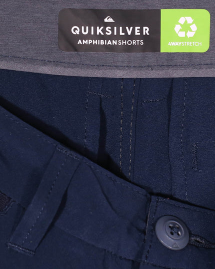 Quiksilver Amphibian Navy Blue 4-Way Stretch Hybrid Shorts