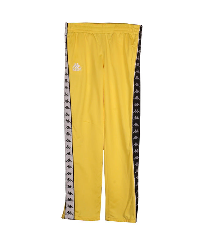 Kappa Banda Yellow Side-Taped Track Pants