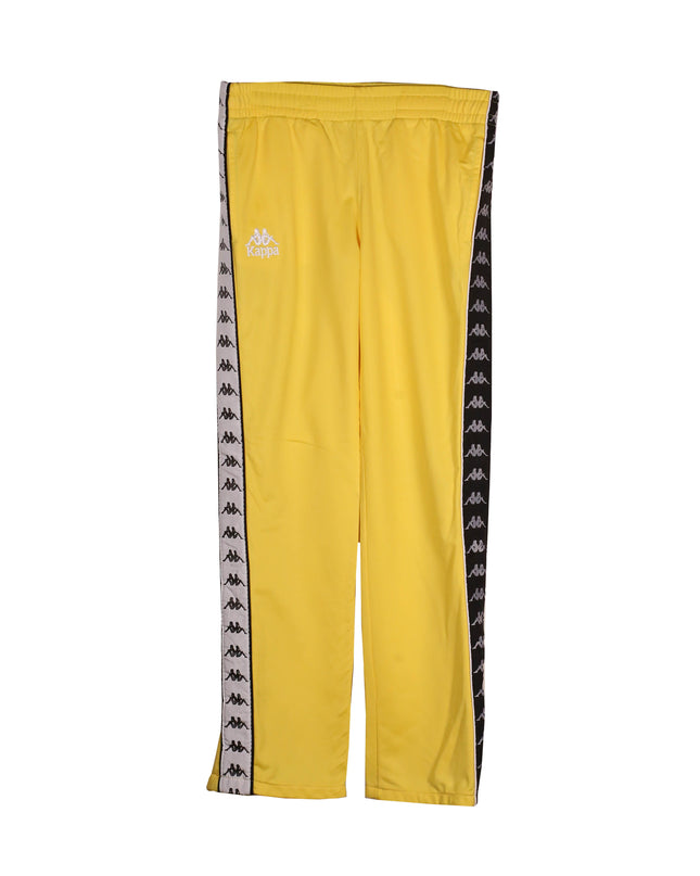 Kappa Banda Yellow Side-Taped Track Pants