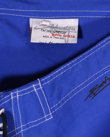 Factory Straight Royal Blue Graffiti Board Shorts