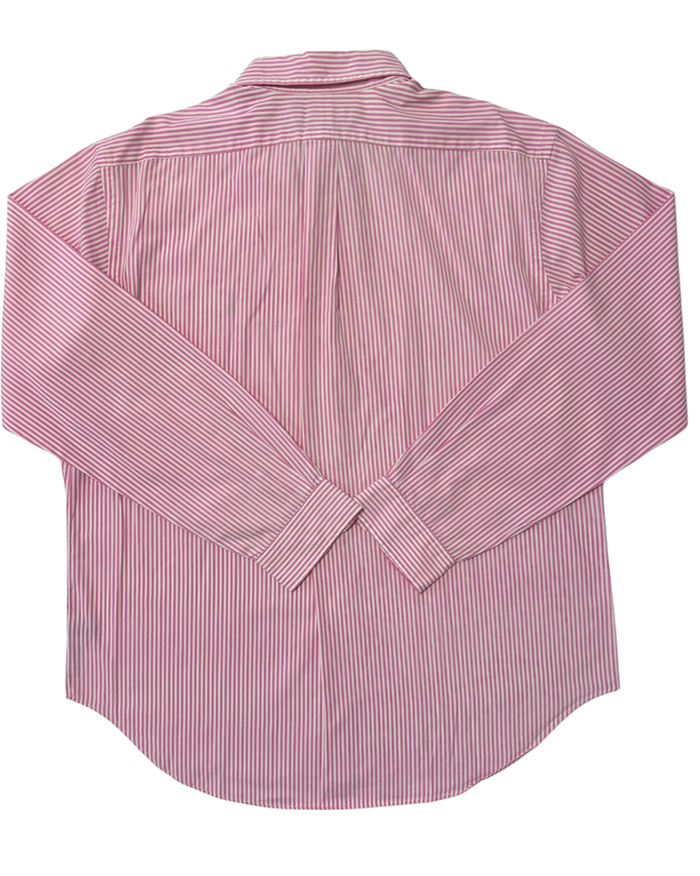 Ralph Lauren Classic Fit Pink & White Striped Oxford Shirt