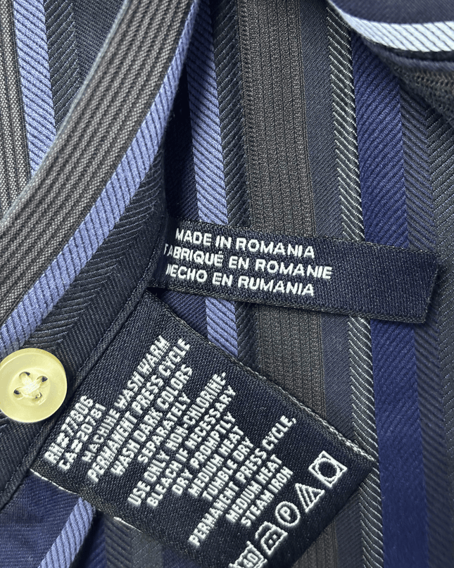 Tommy Hilfiger Multicolor Striped Navy Blue Shirt