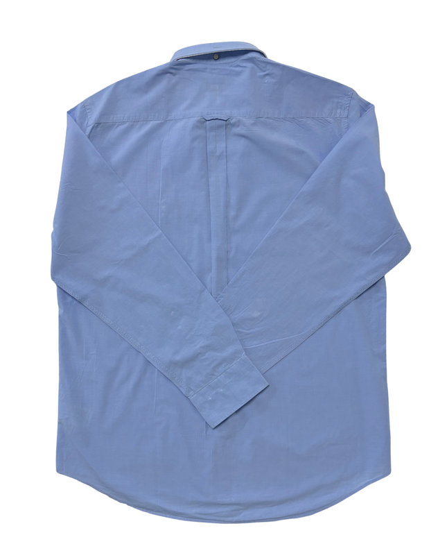 Gant Broadcloth Regular Fit Light Blue Long-Sleeve Shirt - XL