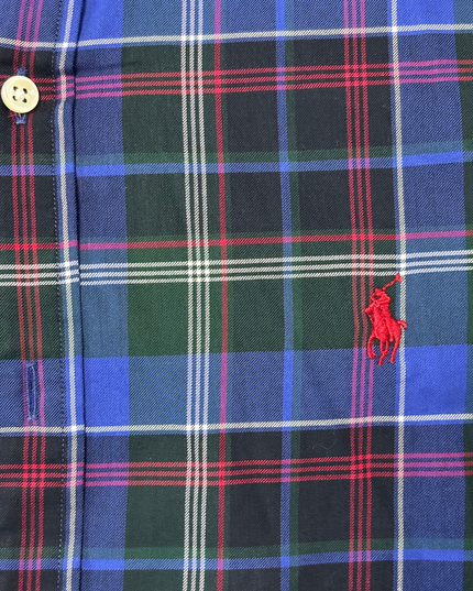 Ralph Lauren Slim Fit Tartan Plaid Oxford Shirt