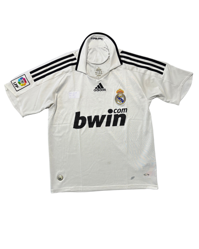 Adidas Real Madrid Bwin Sponsor Home Football Jersey - S