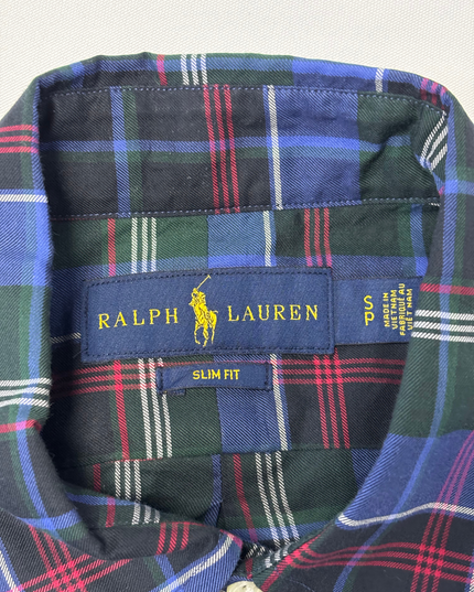 Ralph Lauren Slim Fit Tartan Plaid Oxford Shirt
