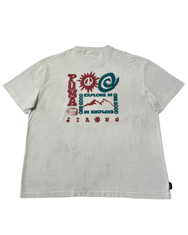 Puma Explore More Good Pixel Off-White Graphic T-Shirt