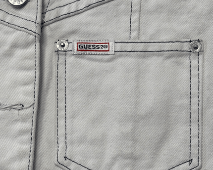 Guess Jeans by Georges Marciano Vintage Grey Denim Vest