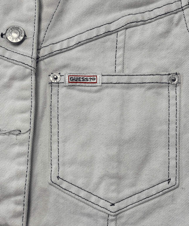 Guess Jeans by Georges Marciano Vintage Grey Denim Vest