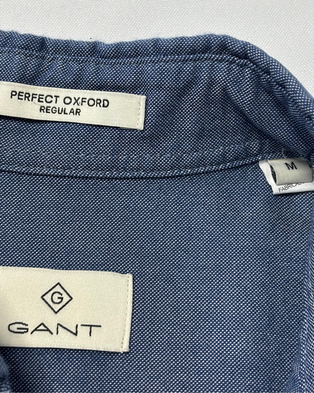 Gant Perfect Oxford Navy Blue Regular Fit Shirt