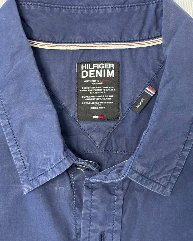 Hilfiger Denim Navy Blue Long Sleeve Casual Button-Down Shirt