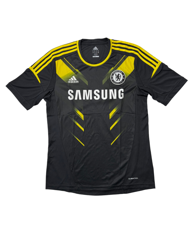 Adidas Chelsea FC 2013 Third Kit Black & Yellow ClimaCool Jersey - M
