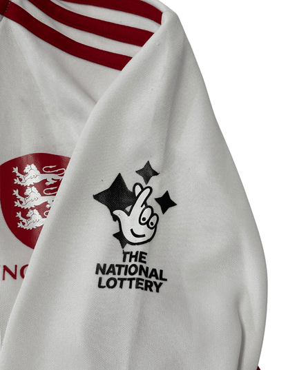 Adidas England Training Track Jacket White/Maroon AEROREADY