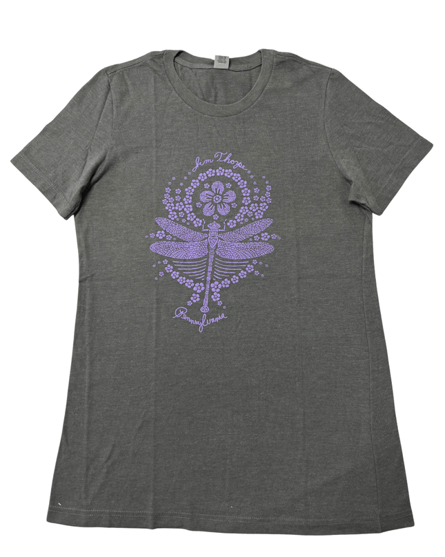 Gildan Jim Thorpe Pennsylvania Dragonfly Graphic Grey T-Shirt