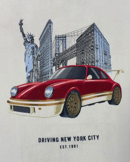 Nukutavake NYC Driving Graphic White T-Shirt - XS